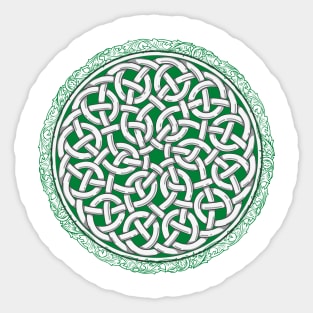 Green Celtic Knot of Life Sticker